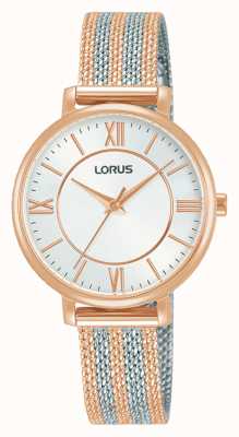 Lorus Femmes | cadran blanc | bracelet en maille bicolore RG216TX9