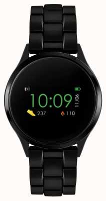 Reflex Active Montre intelligente série 4 | écran tactile couleur | bracelet en acier ip noir RA04-3000