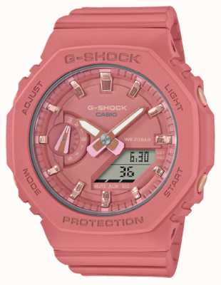 Casio G-shock de taille moyenne | bracelet en résine rose | cadran rose GMA-S2100-4A2ER