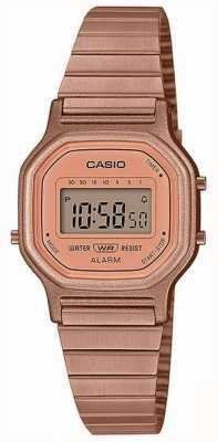 Casio Vintage | bracelet en acier plaqué or rose | affichage numérique LA-11WR-5AEF