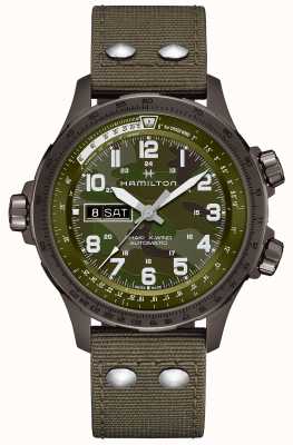 Hamilton Jour / date kaki aviation x-wind H77775960