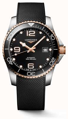 LONGINES Hydroconquête 41mm | cadran noir | bracelet en caoutchouc L37813589