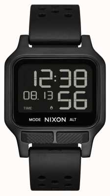 Nixon Chaleur | montre à bracelet en caoutchouc noir A1320-001