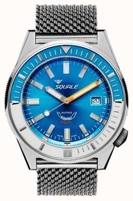 Squale Maille bleu clair Matic | automatique | cadran bleu | bracelet en maille d'acier inoxydable MATICXSE.ME22-CINSS22