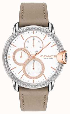 Coach Arden pour femmes | bracelet veau pierre | cadran en cristal blanc 14503733