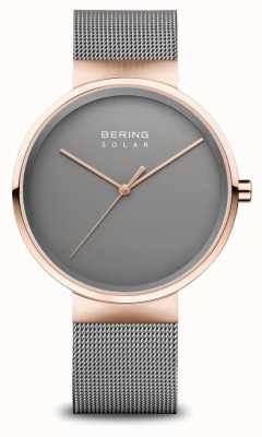 Bering Montre solaire homme or rose/gris 14339-369