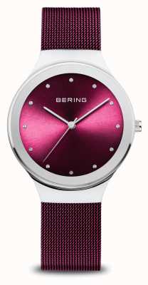 Bering Classique | femmes | argent poli | maille violette 12934-909
