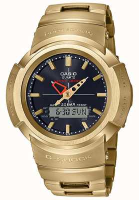Casio G-shock | bracelet entièrement en métal | plaqué or | controlé par radio AWM-500GD-9AER