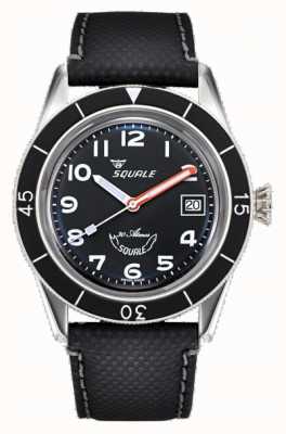 Squale Sous-39 | arabe noir | cadran noir | bracelet en cuir noir SUB-39MON