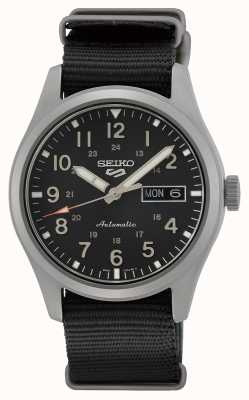 Seiko Bracelet nylon noir 5 terrains de sport SRPG37K1