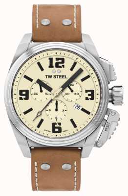 TW Steel Cadran crème de chronographe de cantine TW1010