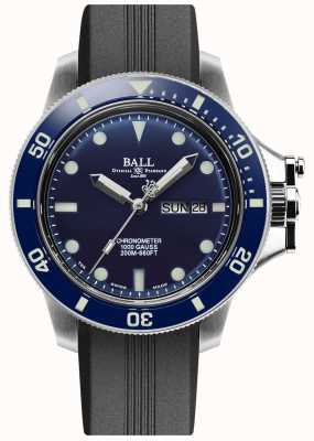 Ball Watch Company Bracelet en caoutchouc noir d'origine ingénieur pour hommes (43 mm) DM2218B-P1CJ-BE
