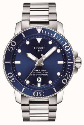 Tissot Cadran bleu Seastar 1000 powermatic 80 T1204071104103