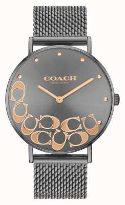 Coach Montre bracelet en maille gris perry pour femme 14503825