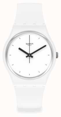 Swatch Montre Think Time blanche en bio-céramique SO31W100