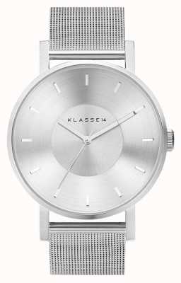 Klasse14 Bracelet Volare en maille d'acier inoxydable de 42 mm d'argent VO14SR002M