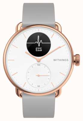 Withings Montre connectée hybride Scanwatch 38 mm en or rose avec ecg HWA09-MODEL 5-ALL-INT