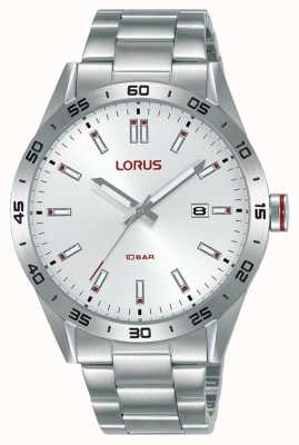 Lorus Montre sport 40 mm à quartz cadran soleillé argenté RH963NX9