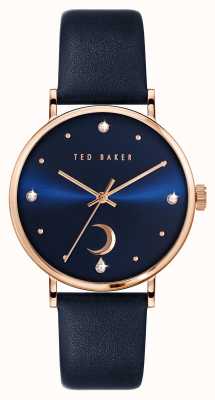 Ted Baker Lune phylipa femme | cadran bleu | bracelet en cuir bleu BKPPHF131