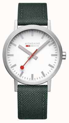 Mondaine Montre classique 40 mm bracelet textile vert parc A660.30360.17SBS