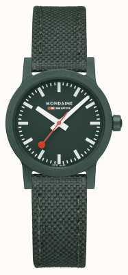 Mondaine Essence 32mm | bracelet vert parc | cadran vert MS1.32160.LF
