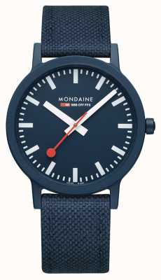 Mondaine Essence 41mm | bracelet bleu océan profond | cadran bleu MS1.41140.LD