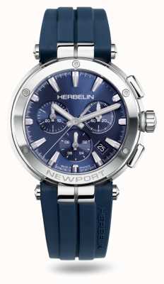 Herbelin Bracelet caoutchouc Newport chrono bleu 37658/AP15CB