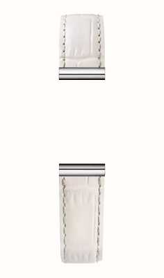 Herbelin Bracelet montre interchangeable Antarès - cuir blanc texturé croco / acier inoxydable - bracelet seul BRAC17048A55