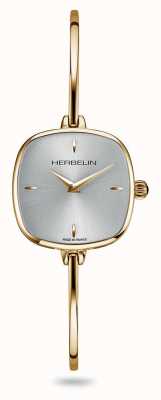 Herbelin Montre-bracelet Fil pour femme avec cadran argenté et pvd doré 17207BP11