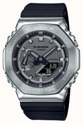 Casio Montre G-shock avec bracelet en résine et boîtier en acier inoxydable GM-2100-1AER