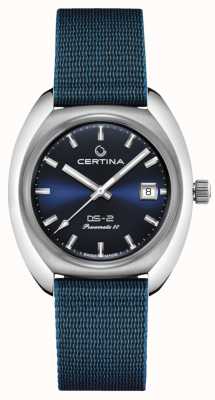 Certina Ds-2 powermatic 80 cadran bleu nato bleu C0244071804100