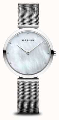 Bering Classique | cadran en nacre | bracelet milanais | boîtier en acier inoxydable poli 18132-004
