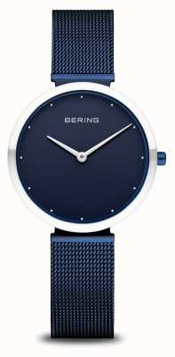 Bering Classique | cadran bleu | bracelet milanais bleu | boîtier en acier inoxydable 18132-397