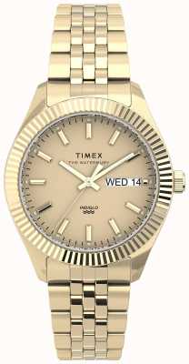 Timex Bracelet en métal doré avec boîtier en acier inoxydable Waterbury boyfriend 36 mm TW2U78500