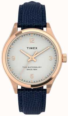 Timex Boîtier et bracelet bleu marine waterbury pour femme TW2U97600