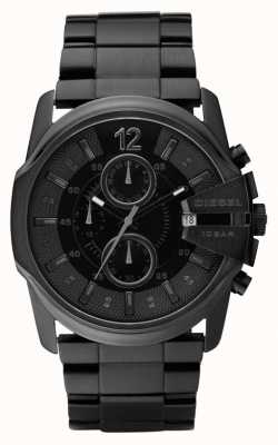 Diesel Montre chronographe Master Chief entièrement noire pour homme DZ4180