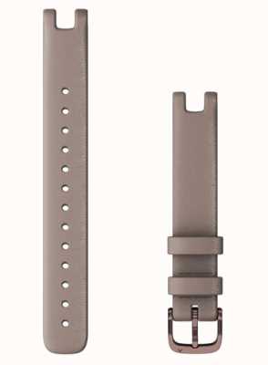 Garmin Bracelet Lily uniquement (14 mm), cuir italien paloma avec accastillage bronze foncé 010-13068-A0