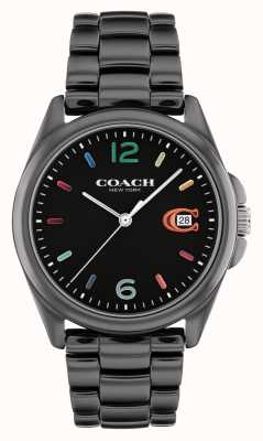 Coach Greyson femme | cadran noir | bracelet en céramique noire 14503927