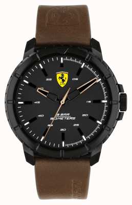 Scuderia Ferrari Montre bracelet cuir marron Forza evo 0830902