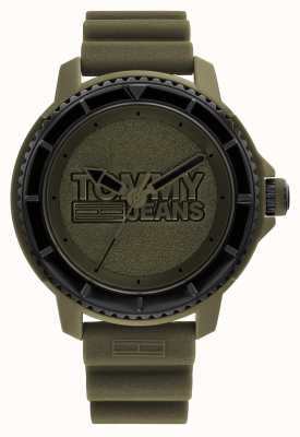Tommy Jeans Montre bracelet en silicone marron pour homme Tokyo 1792002