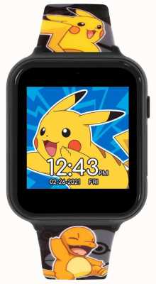 Pokemon Montre interactive pour enfants (en anglais uniquement) avec bracelet en silicone POK4231ARG
