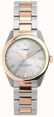 Timex Montre plaquée or rose deux tons Highview TW2V26500