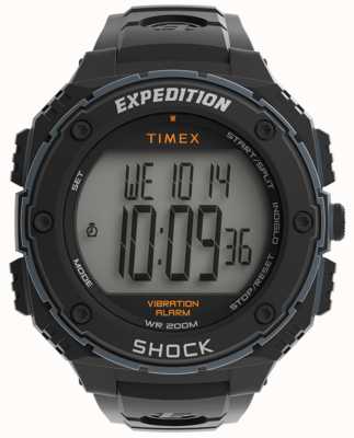 Timex Montre numérique robuste pour hommes | bracelet noir TW4B24000