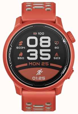Coros Montre sport gps premium Pace 2 avec bracelet silicone - rouge - co-781664 WPACE2-RED