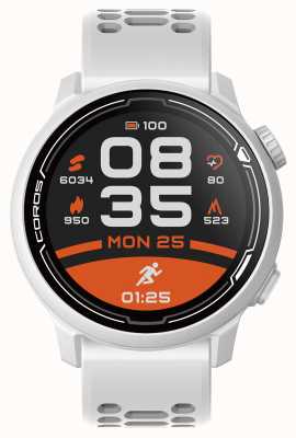 Coros Montre sport gps premium Pace 2 avec bracelet silicone - blanc - co-781350 WPACE2-WHT