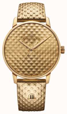 Maurice Lacroix Eliros sunshine édition spéciale cadran doré bracelet cuir doré EL1118-PVY01-090-9