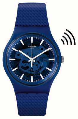 Swatch L'océan paye ! bracelet en silicone bleu SVIN103-5300