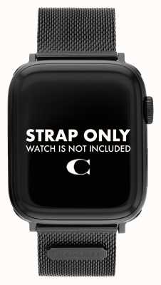 Coach Bracelet Apple Watch (42/44mm) maille noire 14700062
