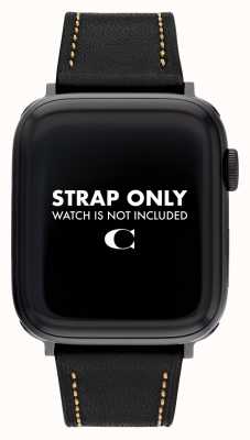 Coach Bracelet Apple Watch (42/44mm) cuir noir 14700085