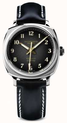 Duckworth Prestex Vérimatique | automatique | cadran noir | bracelet en cuir noir D891-01-A